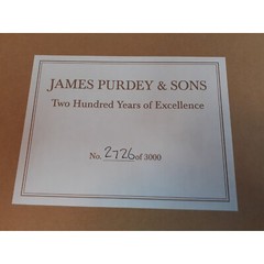 DALLAS D BOOK JAMES PURDEY & SONS GUN AND RIFLE MAKERS Purdeys special issue NEW