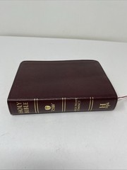 HCSB Large Print Compact Bible • Burgundy Bonded Leather (2005, Holman)