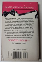 Harlequin/Silhouette Here Come the Grooms Romance Novels – 6 Wanted Spouse