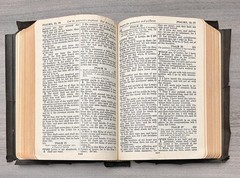 Handsize 1945 National Bible Press; Self Pronouncing KJV Study Helps; Color Maps