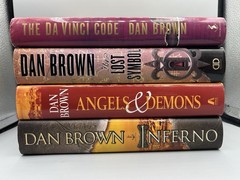 Lot of 4 HARDCOVER Robert Langdon Books by Dan Brown – Da Vinci Code – Inferno