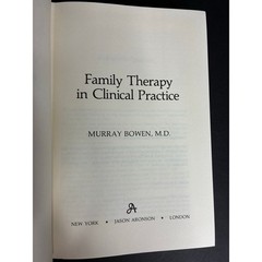 Family Therapy in Clinical Practice by Murray Bowen Hardcover NO DUST JACKET