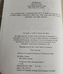 THE TALBOT ODYSSEY Nelson DeMille 1st Edition First Printing Hardcover Mylar DJ