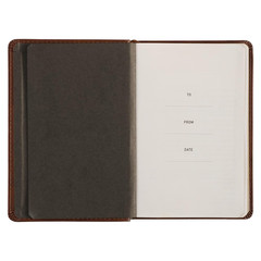 One Minute with God for Men 365 Devotions, Brown Faux Leather Flexcover