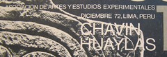 Huella 10 ~1972 PB~ Chavin Huaylas Lima Peru Archaeology Culture Native History