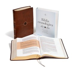 Biblia Cronologica dia Por dia | Simil Piel Marron