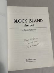 Block Island: The Sea SIGNED by Robert Downie (Rhode Island history)