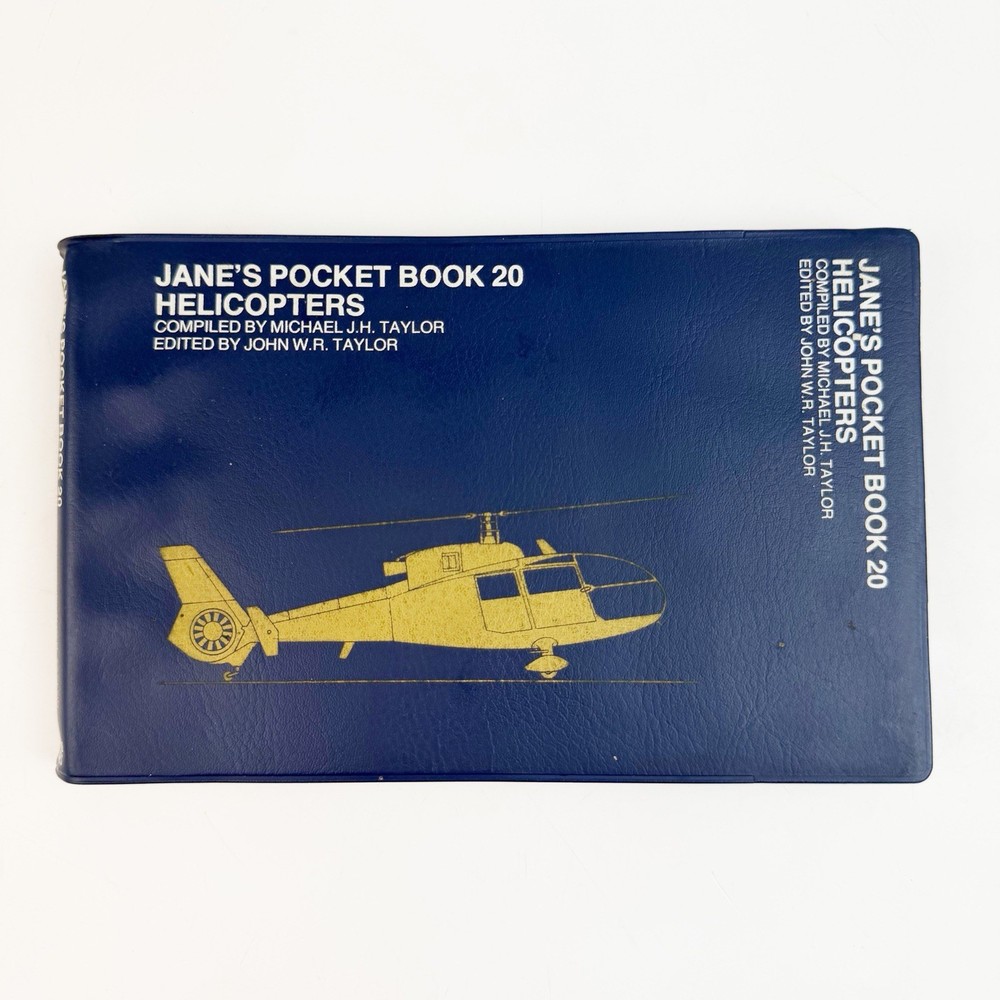 Jane’s Pocket Book of 20 Helicopters 1978 1st ed John Michael Taylor Aviation