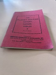The Planet Vulcan History Nature Tables L.H. Weston Astrology Occult Pamphlet