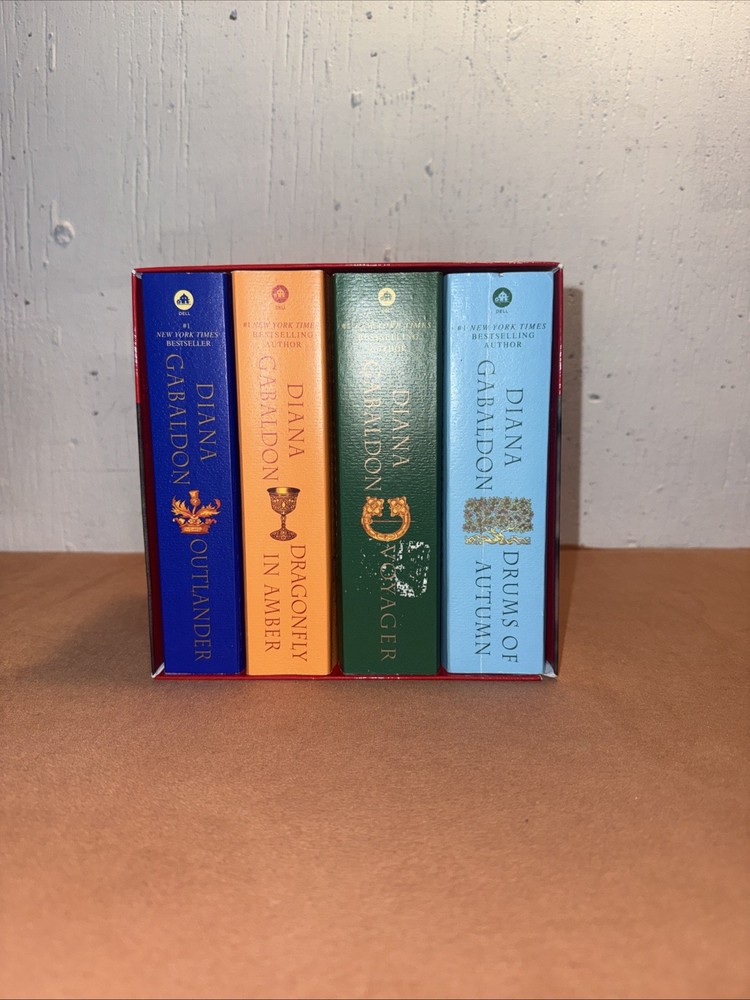 Outlander Series Books 1-4 MM Paperbacks Boxed Set