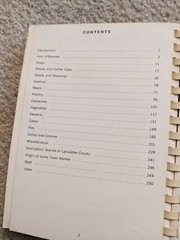 Album Of Lancaster County, PA 1971 Spiral-Bound Cookbook By Mary Ferree Society