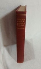 Echoes from a Modern Pulpit Herman Vanderwart 1911 Great Preaching HC Rare