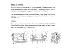 THOMPSON PW-301 Walking Foot Sewing Machine User Manual SPIRAL FIXED, FRONT & BA