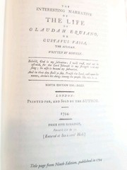The Life of Olaudah Equiano, Written by Himself HC Illustrated Color Maps VG