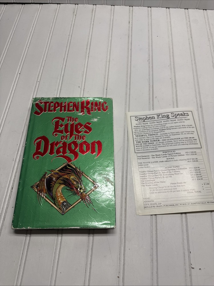Eyes of the Dragon by Stephen King (1987, Hardcover) First Edition*