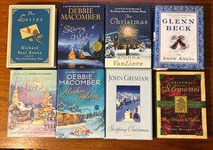 Lot of 8 Christmas Titles by Debbie Macomber, John Grisham, Glenn Beck & others