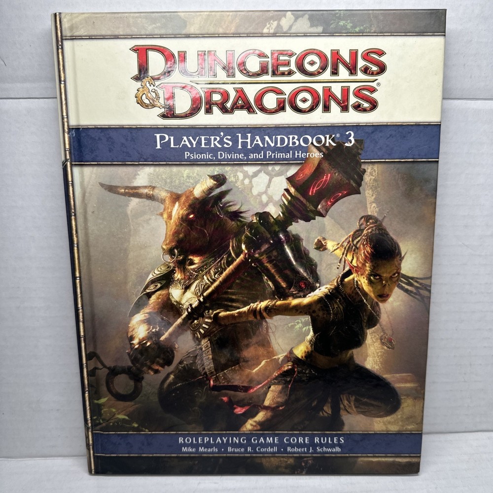 2011 D&D Dungeons & Dragons Player’s Handbook 3 4E Hardcover 1st Print