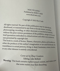 Nocticadia by Keri Lake Paperback, Gothic Dark Romance, Very Good Condition