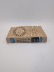 Eyewitnesses to Jewish History from 586 B.C.E. to 1967 – Religion, History – VG