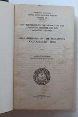 1921 Cushman Foraminifera of the Philippine Adjacent Seas Smithsonian Rebound