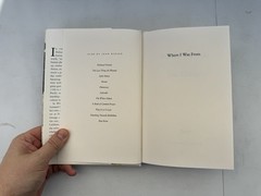 Joan Didion Where I Was From 2003 First Edition HC/DJ