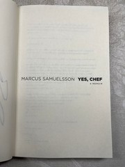 2012, Signed Yes, Chef, A Memoir by Marcus Samuelsson, Illustrated, Random House