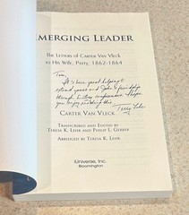 LEHR — Emerging Leader (Carter Van Vleck Civil War Letters) — 2012 SIGNED TPB