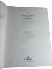 Tejidos Milenarios del Peru Ancient Peruvian Textiles 1999 HC DJ Folio