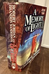Robert Jordan & Brandon Sanderson A Memory of Light Hardcover Autographed 1st Ed