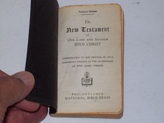 Bible New Testament of our Lord and Savior Jesus Christ 1941 National Press