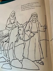 *Rare* THE NATIVITY a bible story to color Warner Press 1970’s VTG Never Used