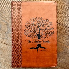 Personalized Family Bible | Custom KJV Family Tree Study Bible | Engraved Bible