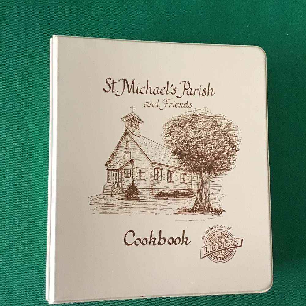 Sioux City Iowa St Michael Church & Leeds Community Vtg 1989 Cookbook 500 Pages!