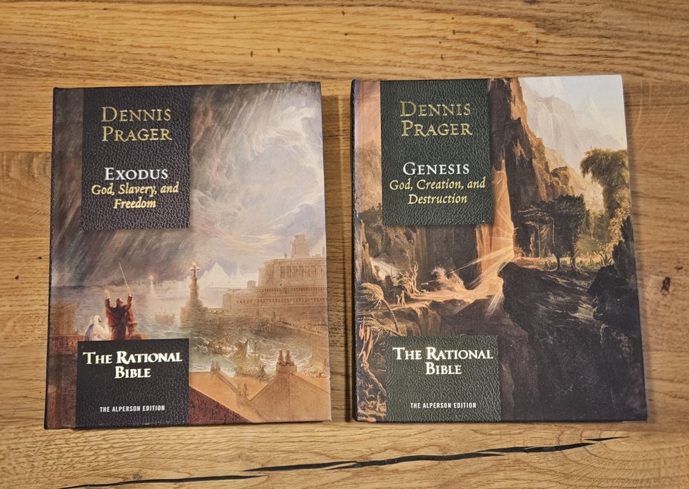 2 Dennis Prager Books | The Rational Bible Series: Genesis & Exodus | Hardcovers