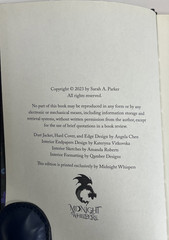 Midnight Whispers Crystal Bloom Trilogy Sarah A. Parker Signed Sprayed Edges NF