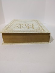 Vintage Holy Bible King James Version „Our Family Bible” 1971 White & Gold 11.5”