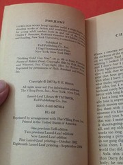Nice Copy – The Outsiders S.E Hinton Movie Tie-In 1982 Laurel Leaf PB – Coppola