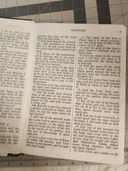 HOLY BIBLE Giant Print with Study Helps KJV Red Letter ~ Dugan 710 Black 1984 SC