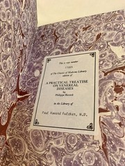 Record PRACTICAL TREATISE VENEREAL DISEASE Classics of Medicine 1988 Near Mint