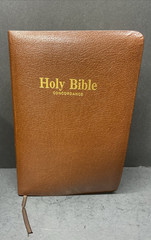 Holy Bible King James Giant Print Brown Bonded Leather Christian Heritage Publ