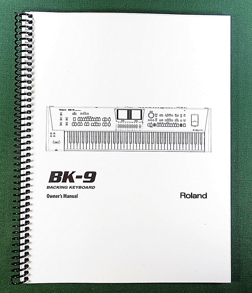 Roland BK-9 Owner’s Instruction Manual: 180 Pages & Protective Covers!