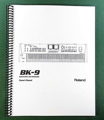 Roland BK-9 Owner’s Instruction Manual: 180 Pages & Protective Covers!