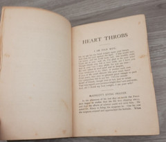 Antique 1905 Heart Throbs The Old Scrap Book Hardcover Grosset and Dunlap 119 Yr