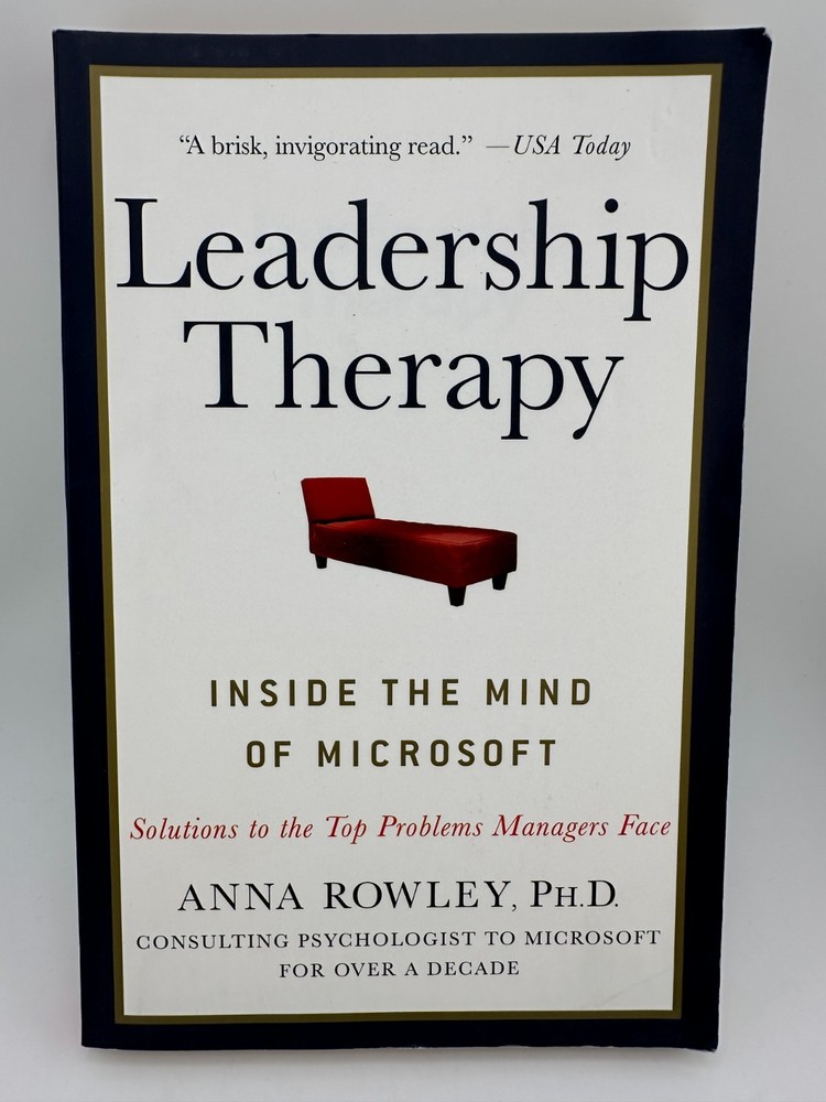 Leadership Therapy Anna Rowley Paperback Business Psychology Microsoft Managers