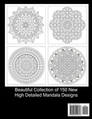 150 Mandalas Coloring Book for Adults Stress Relieving Beautiful Mandala for Rel