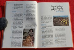 1975 Yearbook Young Students Encyclopedia – Events Of 1974 Hardcover 160 Pages