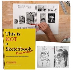 This Is NOT a Sketchbook Interactive Art Class Workbook New Sealed