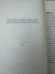 University of Chicago Press Catalogue of Books & Journals 1941 Scholarly