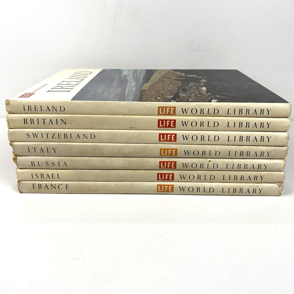 VINTAGE- 1960s LIFE World Library- Book Bundle Lot Set (7 books) HARDCOVER