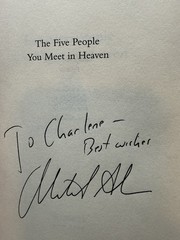 Five People You Meet in Heaven Mitch Albom SIGNED 1st Printing HC/DJ 2003